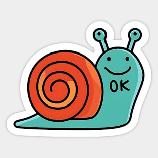 Cute Snail Sticker